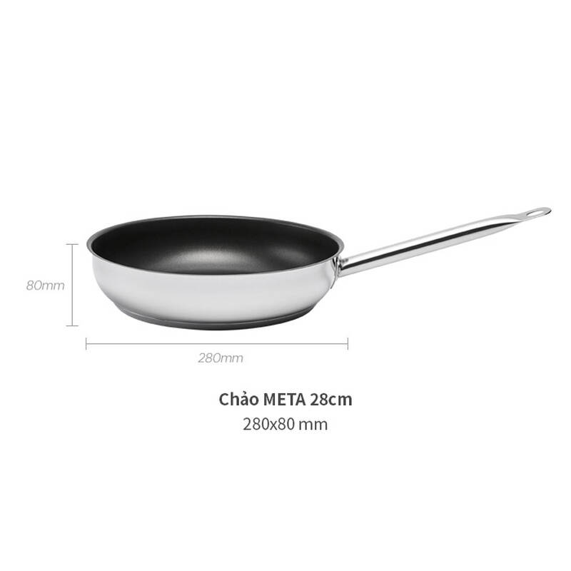 Chảo Chống Dính Meta Bằng Thép Không Gỉ LocknLock - LTP1283, , large image number null